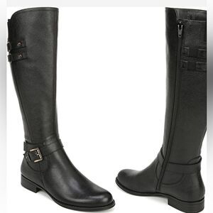 Naturalizer Jackie leather tall riding  wide calf boot size 5